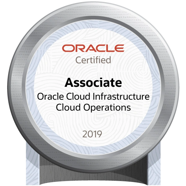 Oracle Cloud Infrastructure 2019 Cloud Operations Certified Associate